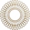 Ekena Millwork Cornelius Wood Fretwork Pierced Ceiling Medallion, Hickory, 18"OD x 6 3/4"ID x 1/4"T CMWP18X0250CRHI - alternate 1